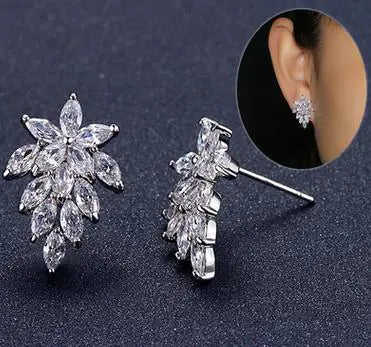 Bouquet Earrings Delicate Flower Statement Studs